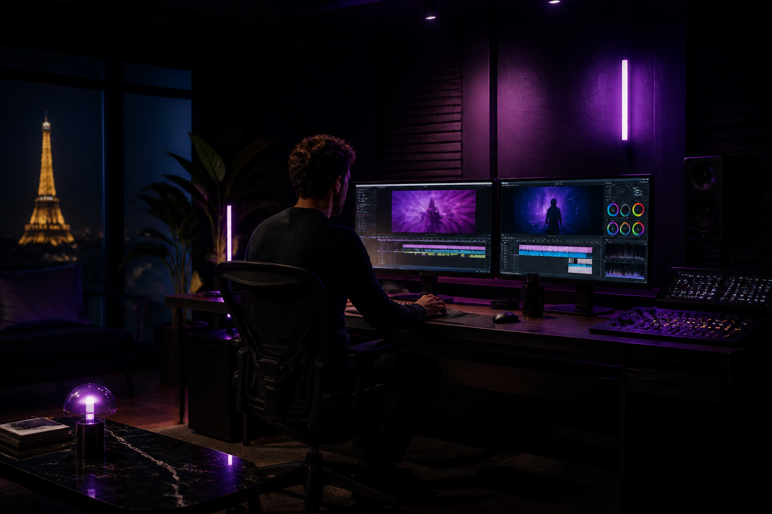 Salle de montage du studio Post Pixel